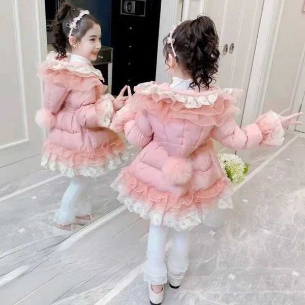 Jackets Girls Clothing Baby Coats for Girls Warm Jackets for Autumn Winter Kids Girls Solid Hoodie Coat Princess Warm Girls Coat E482 z24102