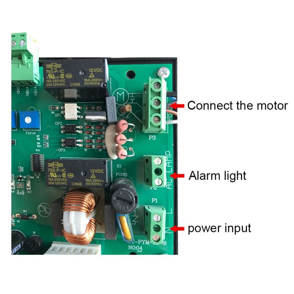 Foresee F500M Sliding Gate Opener Electric Operator AC220V 1200 KGS with 2 Remote Controllers Move Speed 18-22cm-s