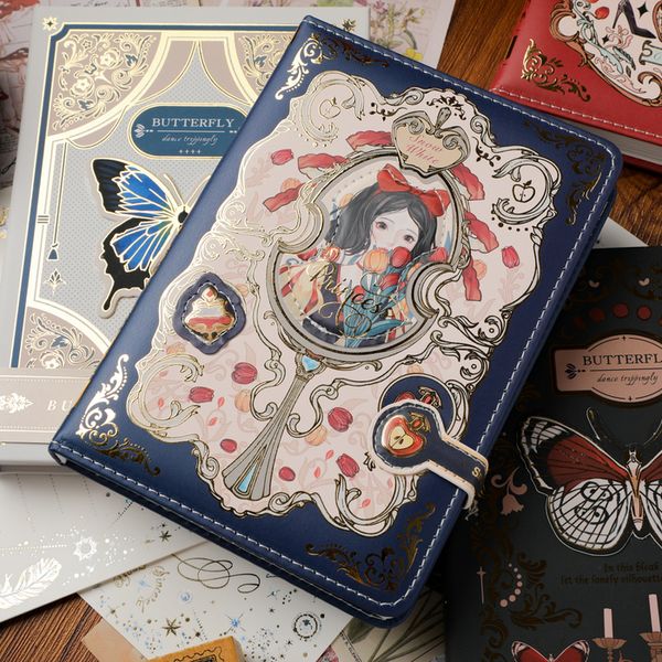 Notepads Retro Gothic Fairy Notebook Colorful Inner Pages Diary Butterfly Student School Stationery Planner Writing Supplies Xmas Gift 23070