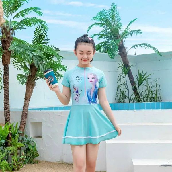 Two-Pieces Childrens cartoon printing swimming pool integrated swimming pool swimsuit swimming pool and beach activity integrated swimsuit z