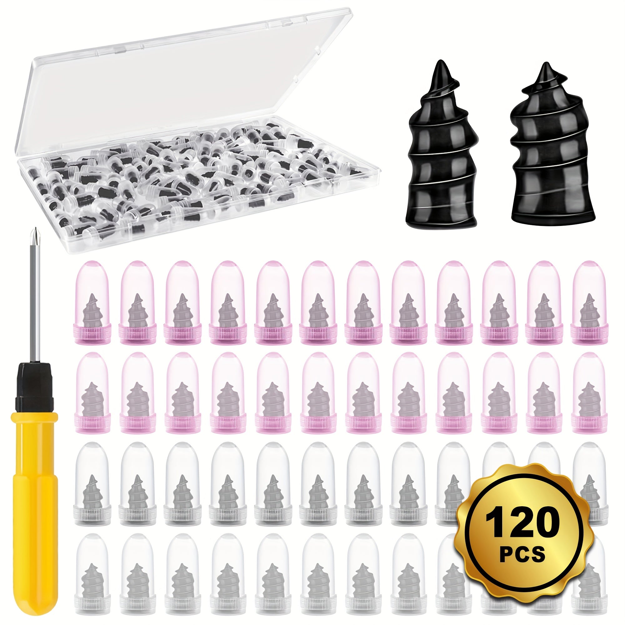 TEMU 300-200-120pcs Tire Repair Nail Kit, Rubber Screw Tire Repair Kit, Vacuum Tire Nail, Suitable For Cars, Motorcycles, Automotive Bicycles, Jeeps,