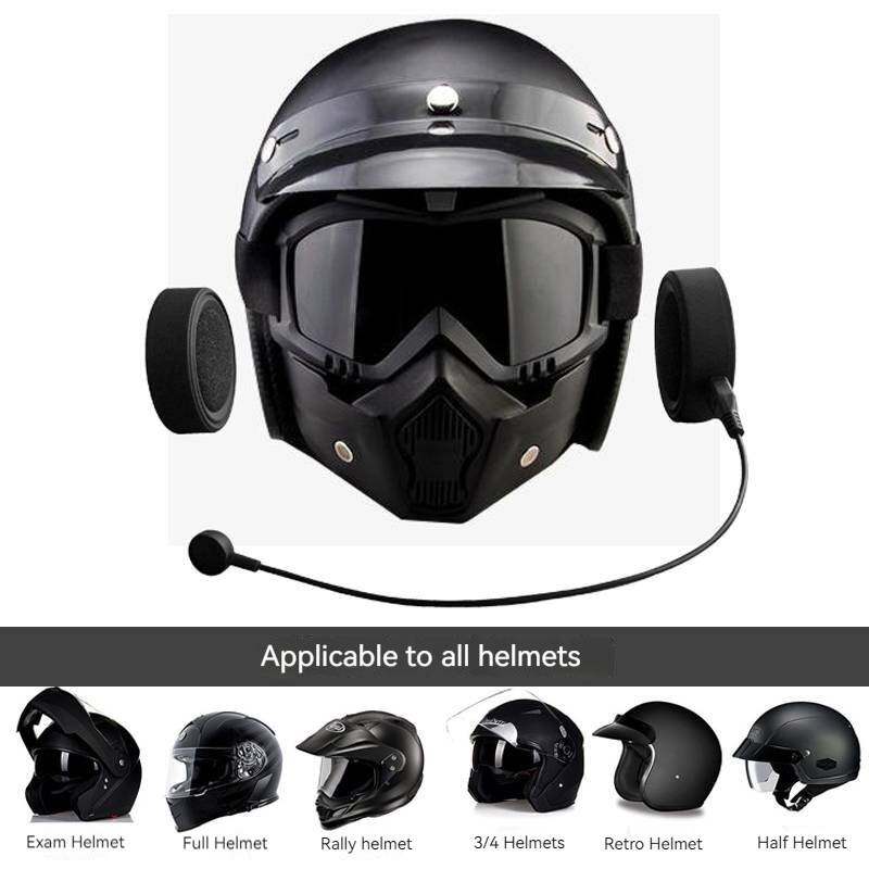 BT17 Bluetooth Helmet 5.0 Headset Wireless Handsfree Stereo Earphone Motorcycle Helmet Headphones Speaker Player