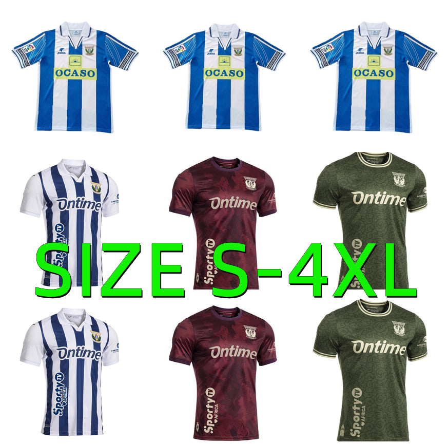 25 26 CD Leganes soccer jerseys 1998 1999 2000 retro BUSTINZA M. JOSE ARNAIZ J.AVILES maillots football shirts 2025 2026 BORJA GARCES QUINTILLA Cami