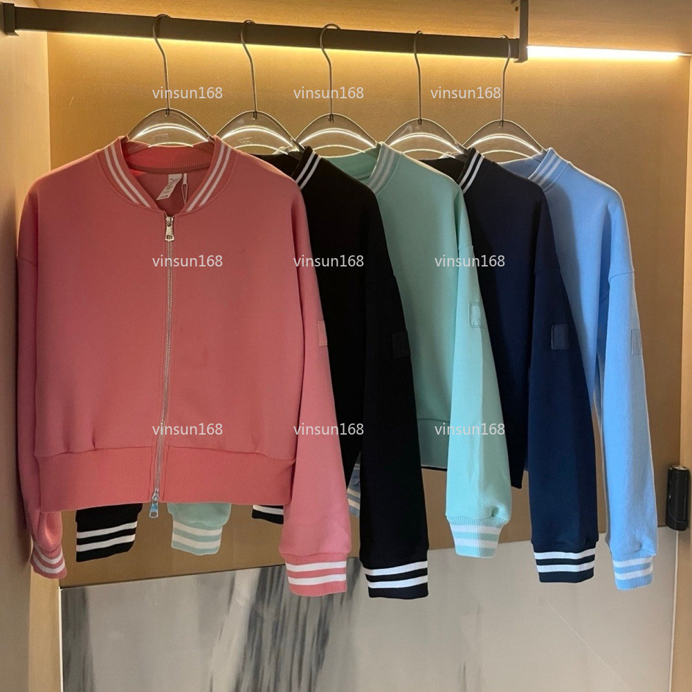 Yoga Jacket Women Workout Sport Coat Fitness Double zipper Jacket Sports Quick Dry Activewear Top Solid Zip Up Sweatshirt Sportwear Hot Sell