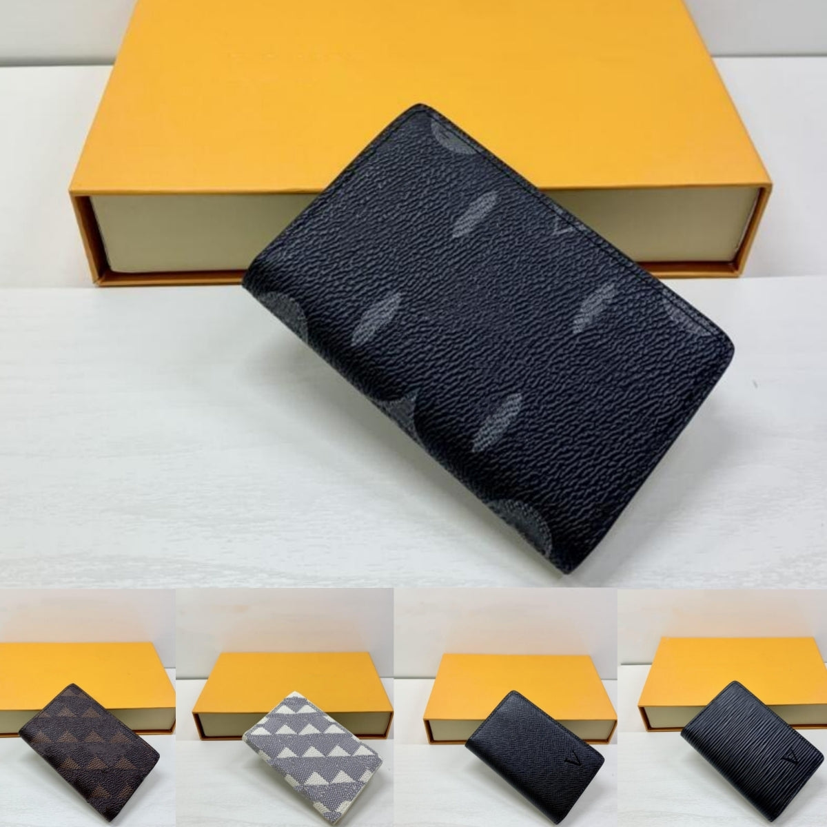 Top Luxury Leather Opening Purse Wallets Fashion Mens Designer Wallets Retro Handbag For Men Classic Card Holders Coin Famous Clutch Wallet v7