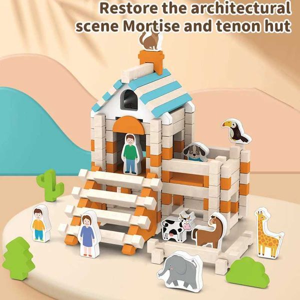 Mini DIY Bricks Building Model Toys Mini House Building Toys Children Puzzle Toys Facilitate Kids Brain Imagination Develop ToysC250211