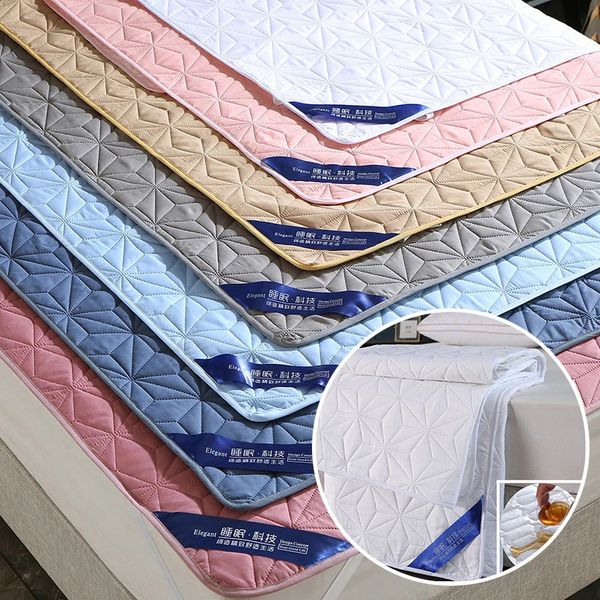 100% Waterproof Bedspread On The Bed King Size Bed Cover Quilted Mattress Pad Washable Mattress Protector For Pet Dog Bed Linen 240726