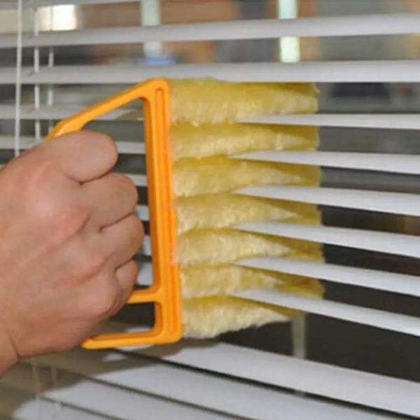 Useful Microfiber Window Cleaning Brush Air Conditioner Duster Mini Shutter Cleaner Washable Cleaning Cloth Brushs