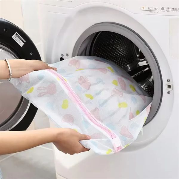 5 Pcs-set Anti Deformation Laundry Bag Washing Machine Special Underwear Woolen Sweater Filter Mesh Sweater Care Bag 250207