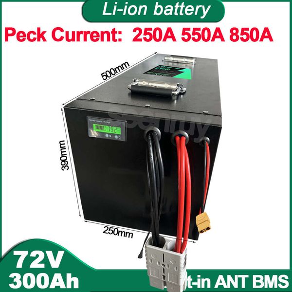 72V 300AH Li ion With Charger Lithium Polymer Battery Perfect For 23KW Electric Vechile Tricycle E-bike Scooter Motorcycle