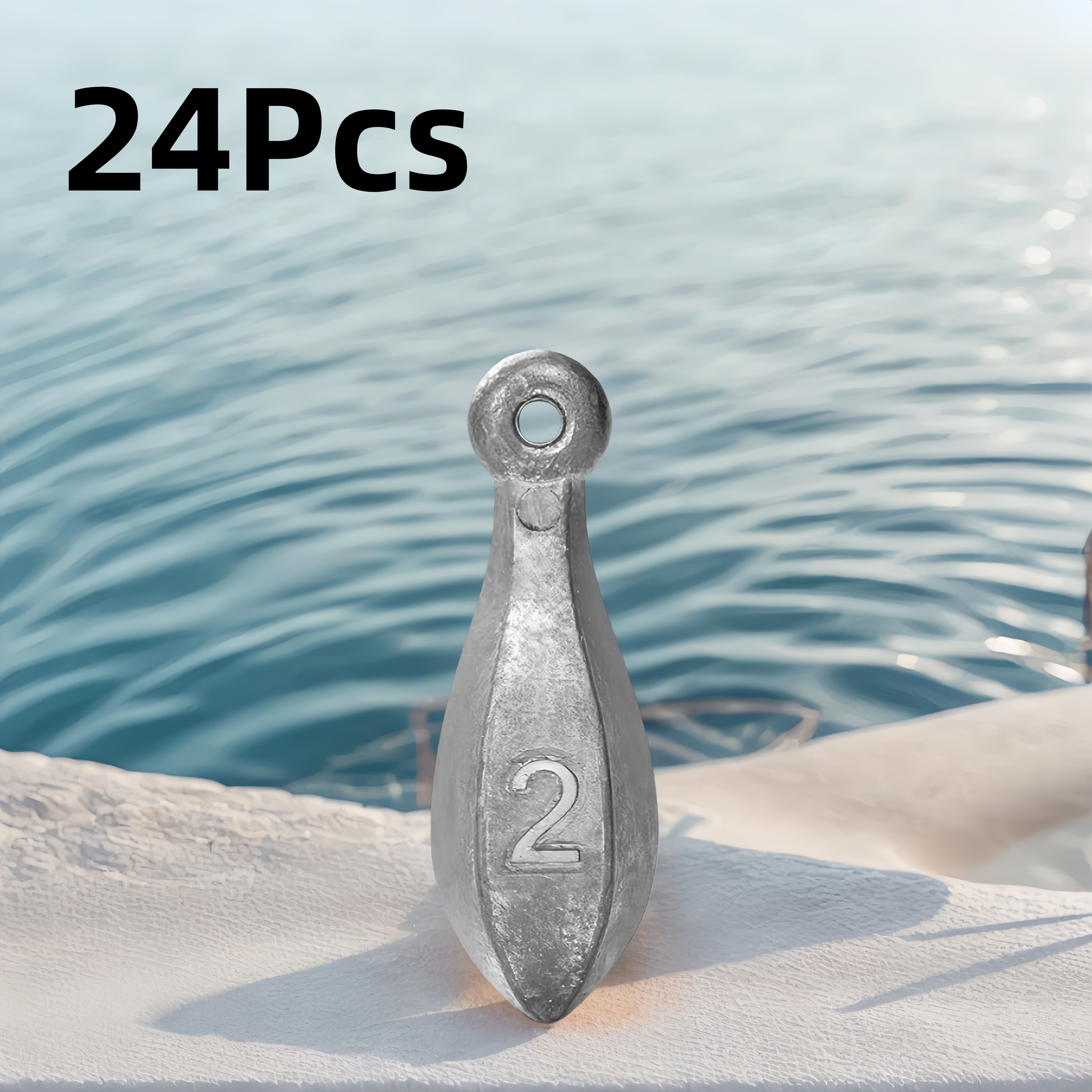 TEMU Tackle Weights - 1oz，2oz，3oz，4oz，5oz，6oz，8oz，10oz，12oz，16oz，saltwater And Freshwater Fishing Sinkers - Snagless Sinker Rig Fishing Weights For