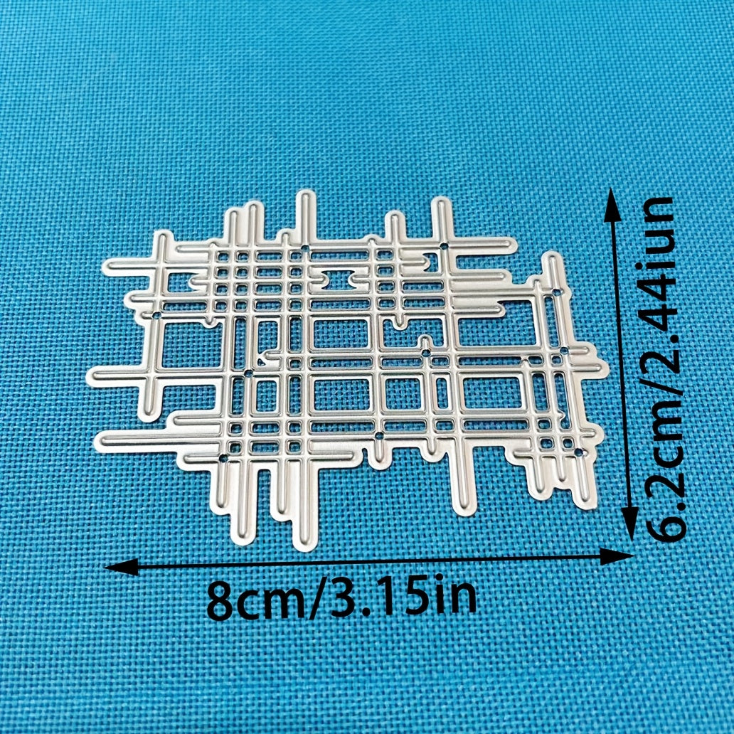 TEMU 1pc Creative Lines Metal Die Cut, Diy Scrapbooking Embossing Stencil, Handmade Greeting Card Making Metal Cutting Dies, Gift Card Making Tools