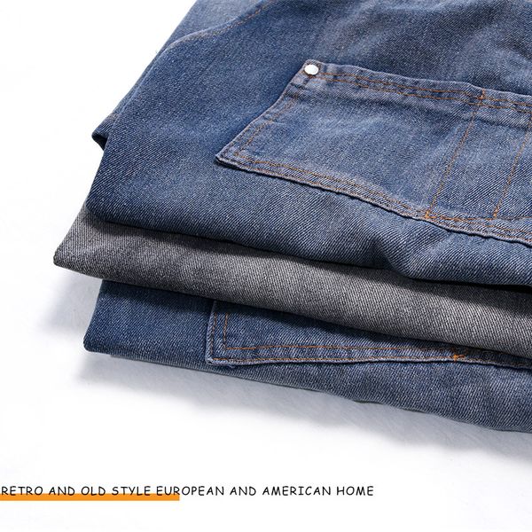 Aprons Customized thick denim apron with pocket jeans suitable for female hair stylists baristas beauty salons and coffee shops y240627