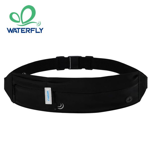 WATERFLY Belt Bag Fanny Pack Running Waist Sport Workout Exercise Fitness Runner For Men Women Jogger Slim Waistband 241127