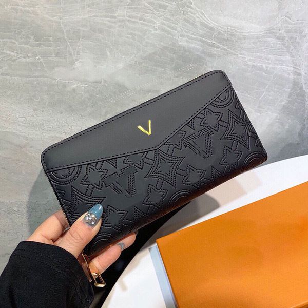 louissvuttion bag lvt bags Lvity Designer High quality Embroidery Zipper Flower Pattern Women Wallet Bag Printed Golden Letters Calfskin Lea