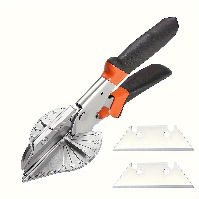 TEMU 10-blade Adjustable Multi-angle Miter Shear Cutter, 45-135 Degree, Tool For , Plastic, Pvc& Trim, Miter Saws For Woodworking