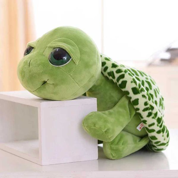 20CM Green Big Eyes Turtle Plush Toys Tortoise Animals Dolls For Baby Kids Birthday Gifts Y240907