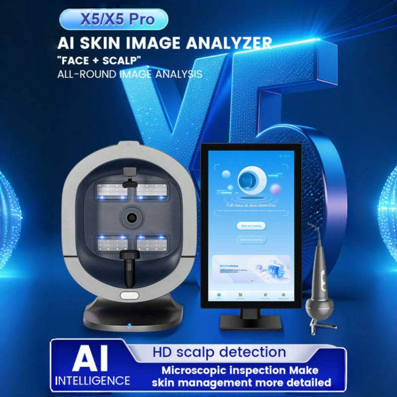 2025 Newest Professional 3D AI Facial Skin Analysis Device Dermatoscope Face Testing Diagnostics Analysis Machine Skin Care