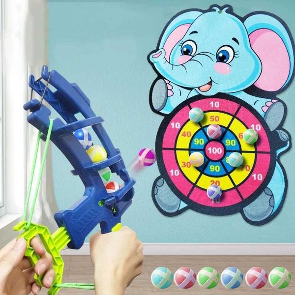 Montessori Throw Sport Slingshot Target Sticky Ball Dartboard Basketball Board Games Educational Childrens outdoor Game toyC250117