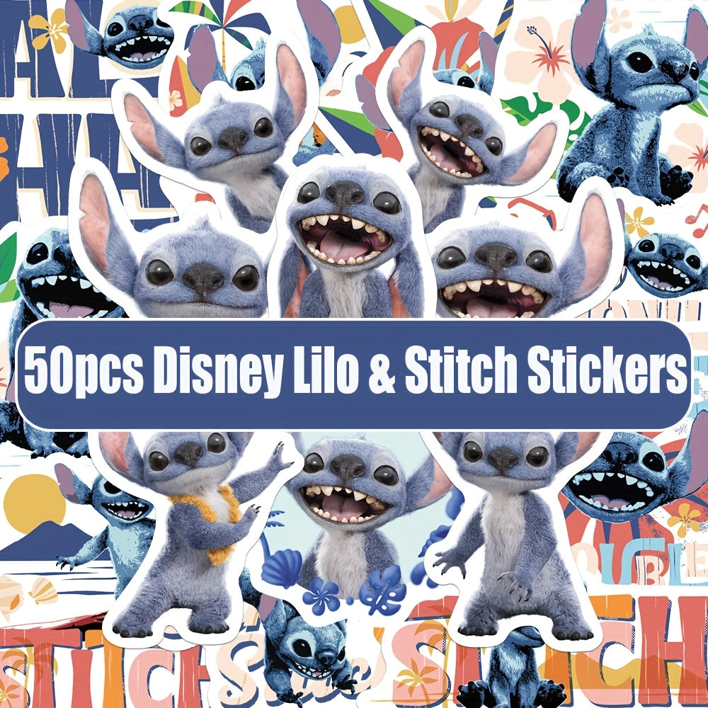 TEMU 50pcs Officially & Stitch Stickers Stitch! The Movie Sticker Gift Cartoon Decoration Luggage Guitar Phone Case Laptop Diy Decal