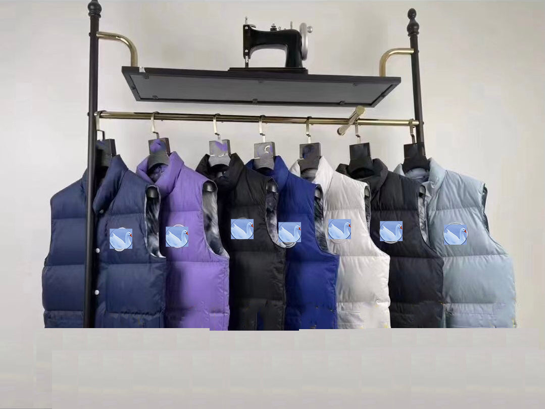 Mens Goose Coat Veste Homme Outdoor Winter Jassen Outerwear Big Fur Hooded Fourrure Manteau Down Jacket Coat Parkas New men&#039;s goose down vest,