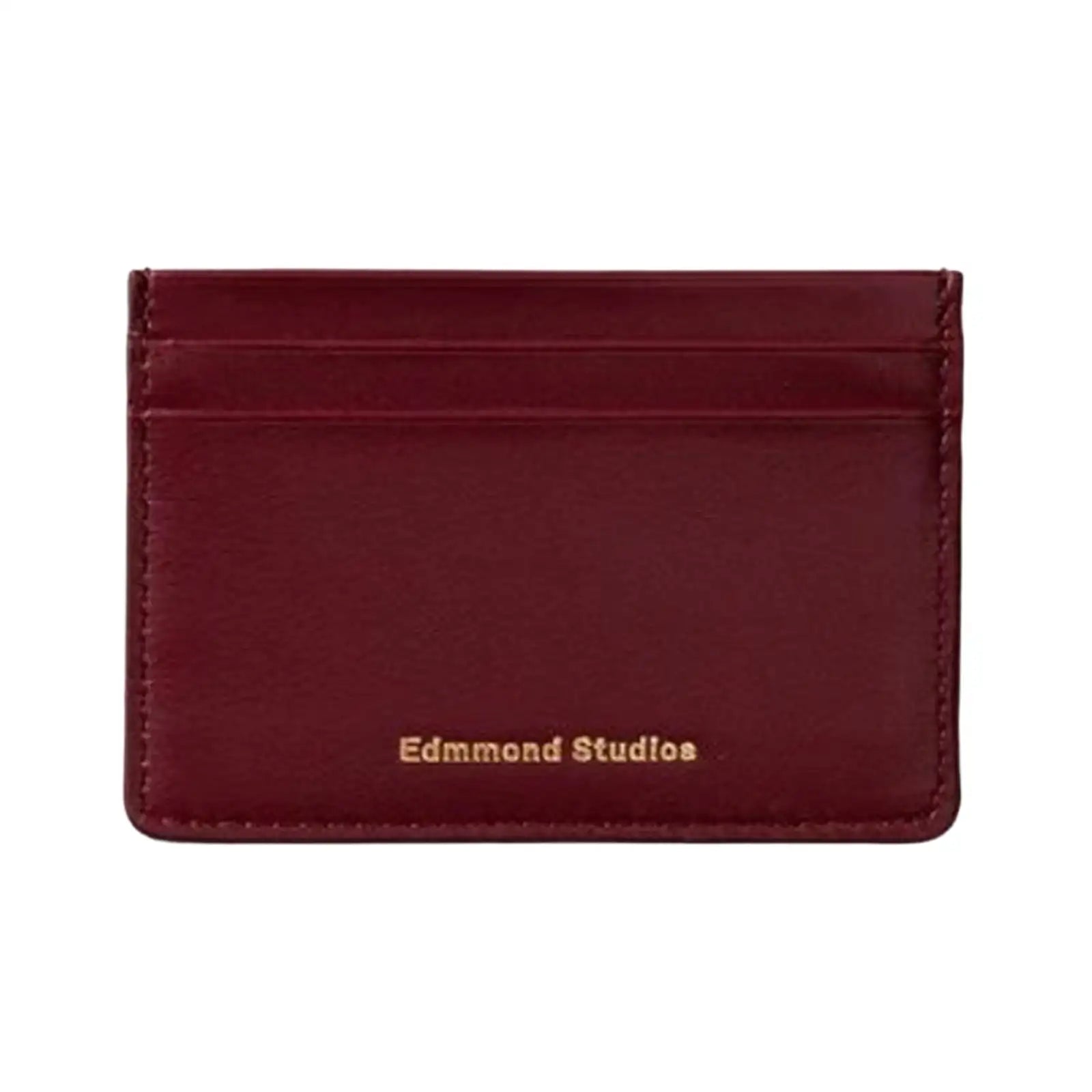 Edmmond Studios Fold Card Holder "Plain Bordeaux" (325-97-01390)