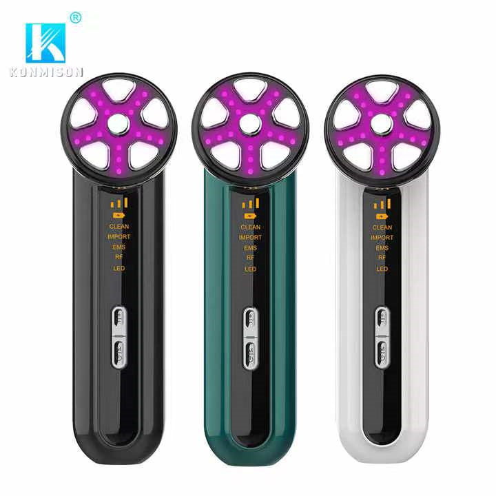 RF EMS LED Light Skin Rejuvenation Beauty Instrument Facial Mesotherapy Radio Frequency Skin Tightening Skin Care Face Massager