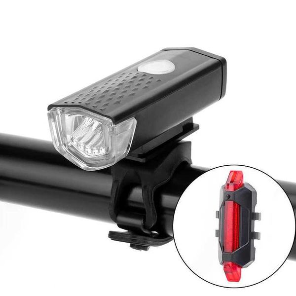 USB charging waterproof mountain bike light warning bike tail light electric scooter LED headlights tail light Y240921