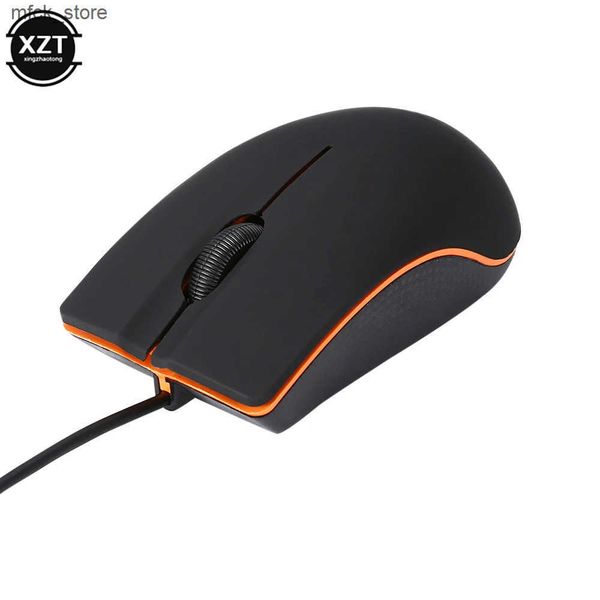 USB Mini Wired 3D Optical Gaming Frosting Mice Ergonomic PC Laptop Notebook Computers Mouse for Home J241220