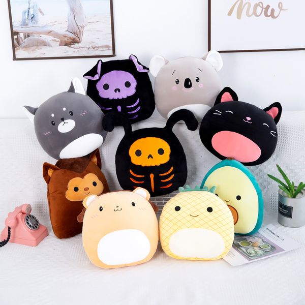 Cross-border salamander sloth Husky skeleton pineapple avocado strawberry dinosaur stuffed animal Throw pillow koala panda