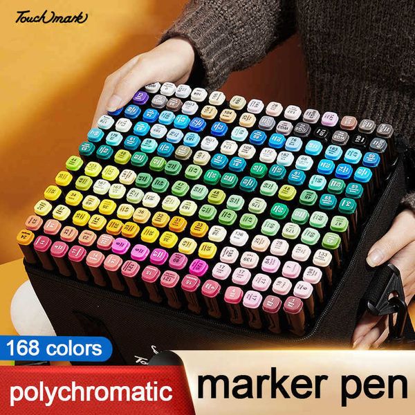 Watercolor Brush Pens Double Headed Set Best Colouring s Drawing Alcohol Marker Oily Sketching Draw Aesthetic School Supplies Stationery P23