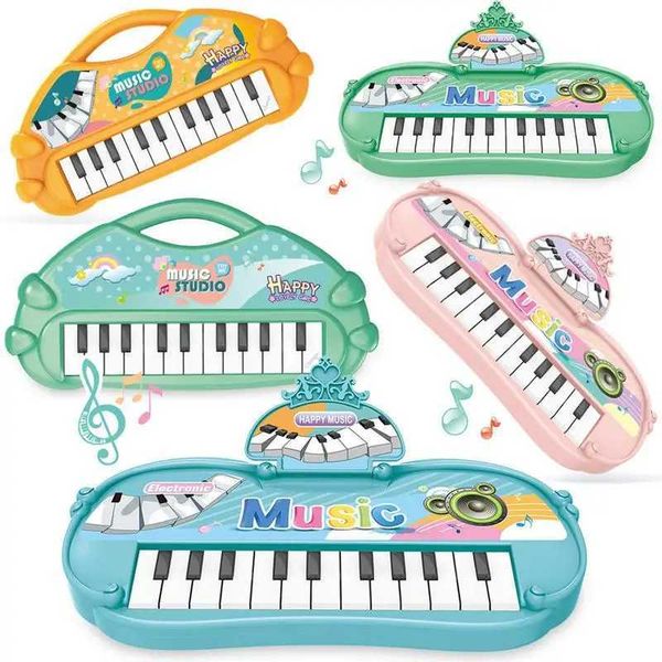 Childrens toy 13 key portable music piano keyboard electronic instrument toy childrens multifunctional learning gift W240826