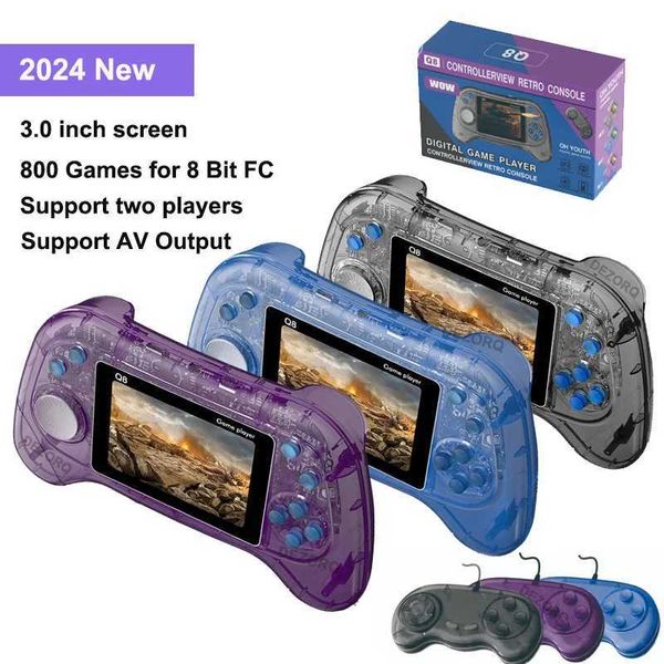 Game machine 2024 Mini Portable Handheld Game Console 3 Inch Screen 800 Games for NES 8 Bit Pocket Retro Video Game Console For Kids Gift Z2