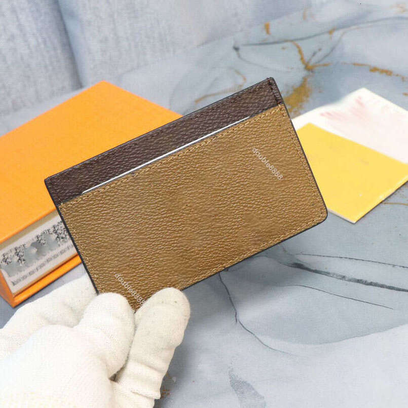 Top credit CARD HOLDER Designer Womens Transport Key Coin Card Case Pouch Mini Pochette Accessoires Purse man canvas flower Wallet clutch