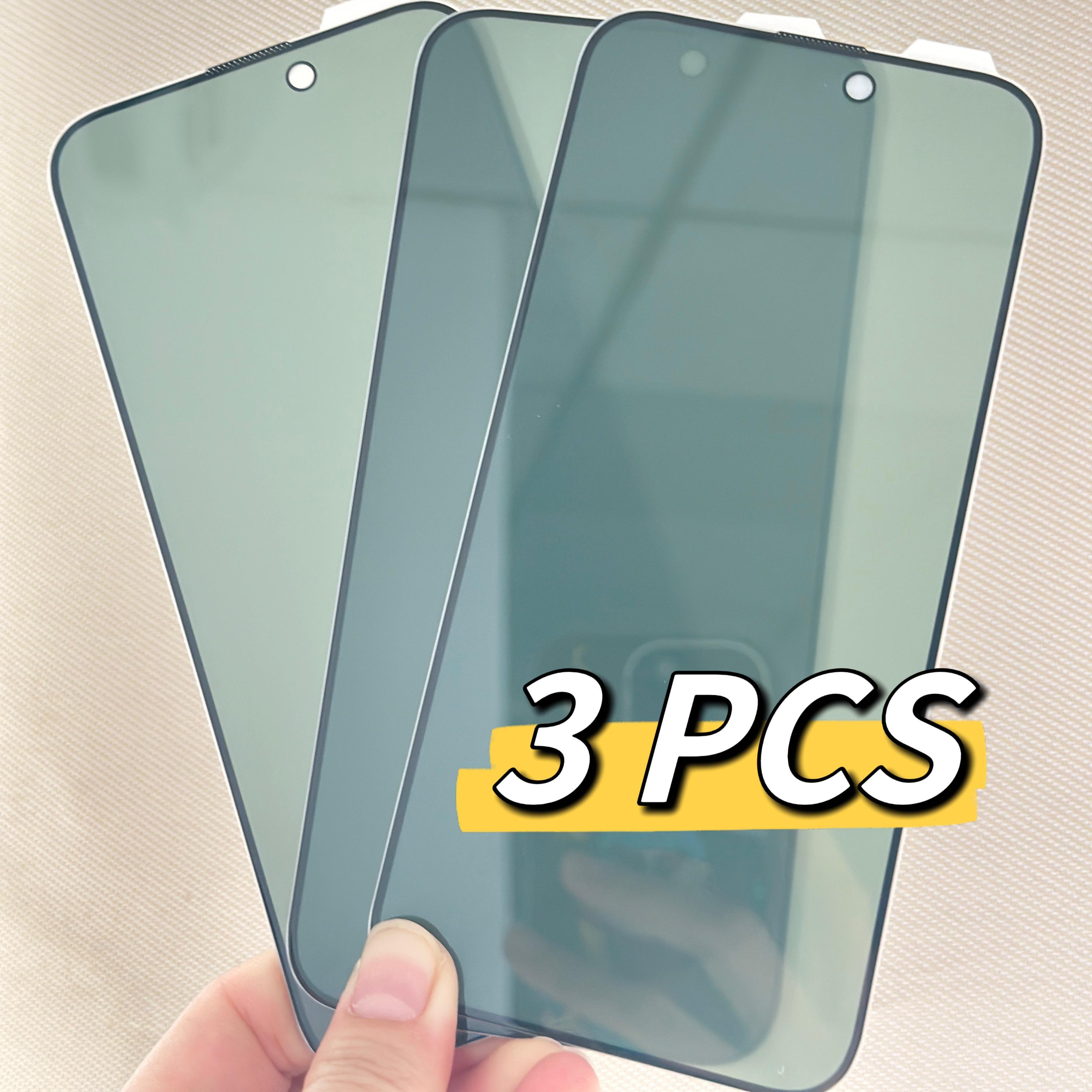 TEMU 3pcs 9d Tempered Glass Privacy Screen Protector, Anti-spy Technology, Full Coverage For Iphone 7-8 Plus-x-xr-xs Max-11-12-14-15-16 - Smooth
