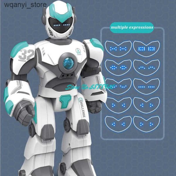Electronics Robots Gesture Sensing Electric Remote Robot Model 40CM Intelligent Voice Dialogue Programming Demonstration Change Expression R