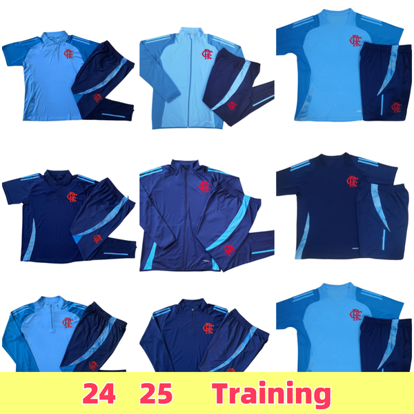 Flamengo soccer tracksuits 2024 2025 Outubro Rosa David Luiz DIEGO E.RIBEIRO GABI 24-25 football shirts VIDAL PPEDRO DE ARRASCAETA Tracksuit