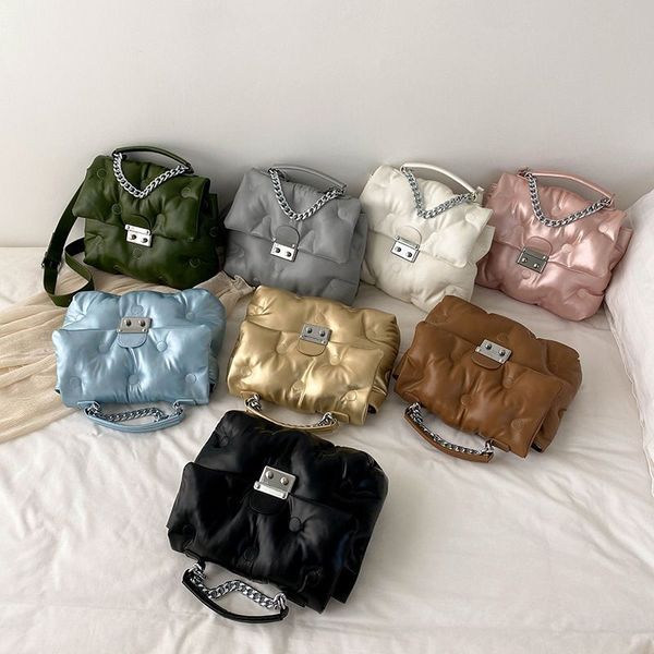 Autumn New Space Cotton Suit Women&#039;s Internet Red Bubble End High Capacity Handheld One Shoulder Crossbody Bag