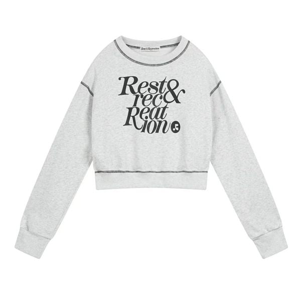 Autumn-Winter Rr Comforters Sets Lock Edge Round Neck Letter Printed Long Sleeve Bright Thread Hoodie Short Spring Autumn High Quality New S