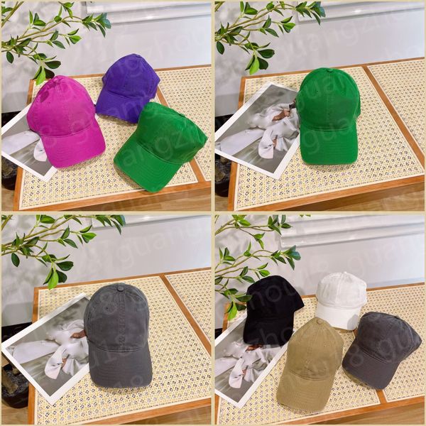 Fashion Designer Hats with Hot Drill Printing Logo Summer Outdoor Hat for Women Men 7Colors