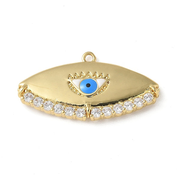 Placage en rack laiton micro pave pendentifs en émail de zircone cubique