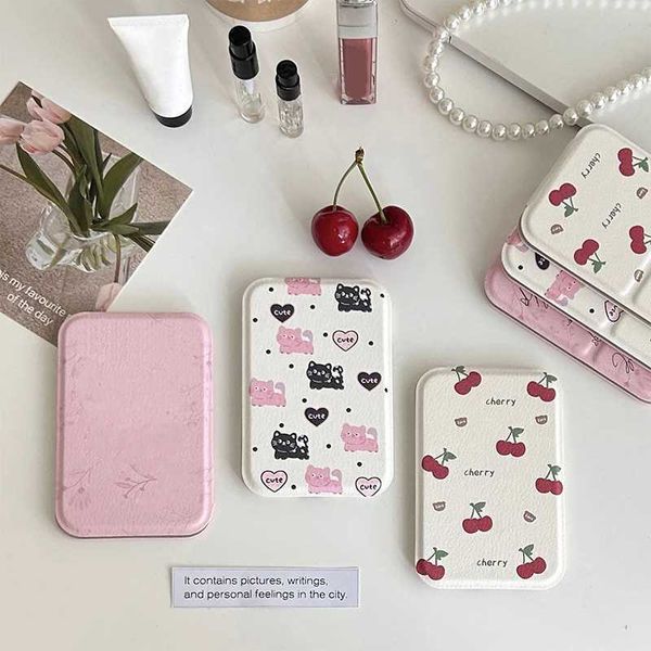 Portable Mini Makeup Pocket Mirror Adjustable Angle Desktop Small Folding Cosmetic Mirrors High Definition Women Vanity ToolsXJ241213