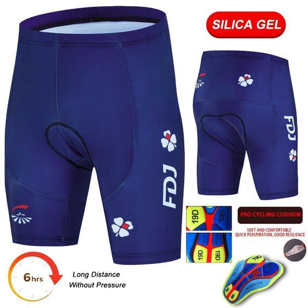 2024 FDJ Shockproof Summer Cycling Shorts 19D Gel Pad Cycling Short Pants Mountain Bike Shorts Cycling Clothing Bicycle ClothesXJ240821