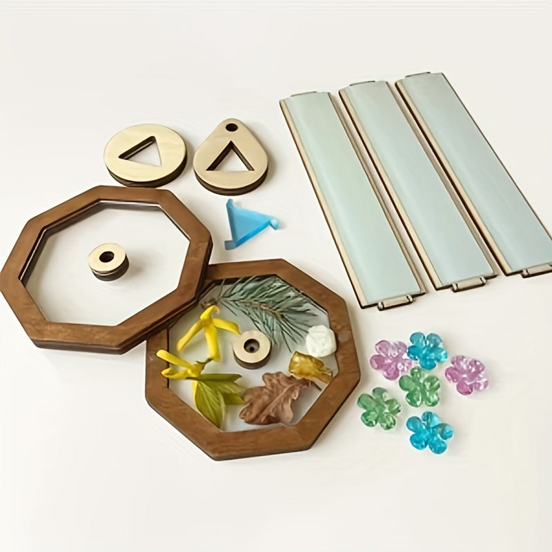 TEMU 1pc Wooden Diy Kaleidoscope Kit, Educational Toy For Exploration, Puzzle Game