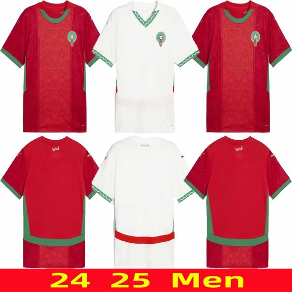 2024 2025 Morocco soccer jerseys home away 24 25 Algeria maillot de foot Ziyech Boufal FAJR Munir Ait Benasser Amrabat football shirts
