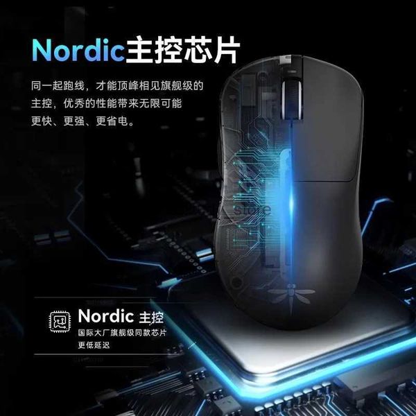 Mice Vgn Dragonfly F1 Moba Wireless Mouse 2.4g Wired 26000dpi 55g Gaming Mouse 130h Charging Mouse Suitable for Windows Mac Gaming Q240613