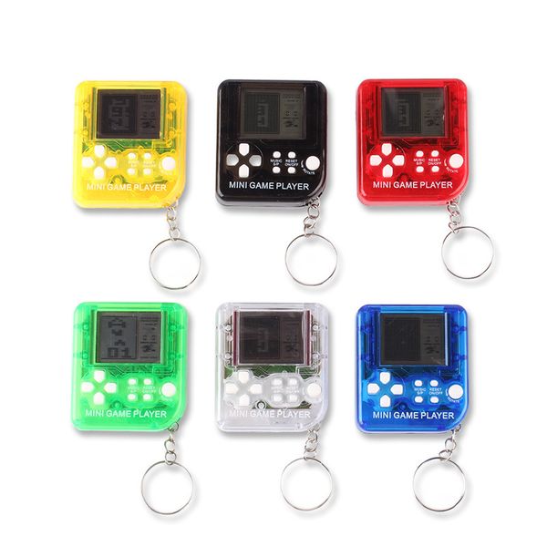 New Mini Handheld Portable Game Players Retro Game Box Keychain Built In 26 Games Controller Mini Video Game Console Key Hanging Toy