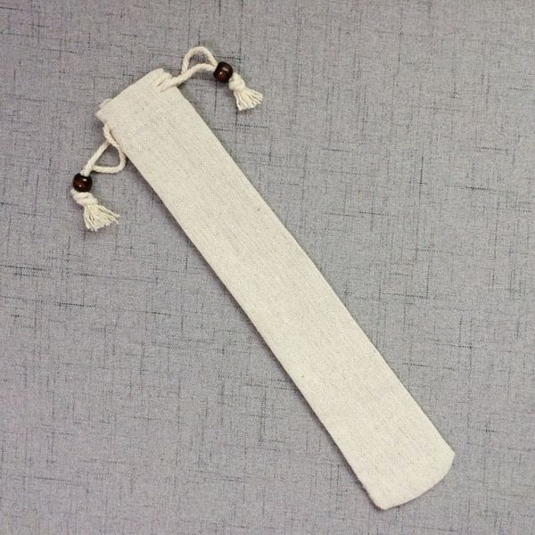 Cotton Chopstick Sleeve Simple Tableware Bundle Pocket Household Kitchen Accessories Flax Packing Storage Bag High Quality dh54