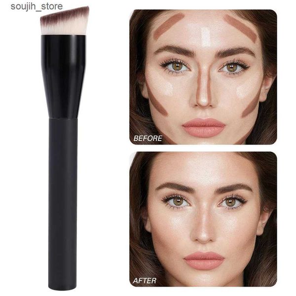 Makeup Brushes Makeup Brushes Foundation Concealer Angled Seamless Cover Synthetic Dark Circle Liquid Cream Cosmetics Contour Brush Beauty T