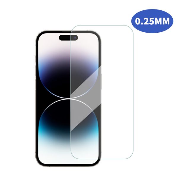 Premium Quality 0.25mm Screen Protector for iPhone 14 Pro Max 13 Plus 12 Mini HD 9H 2.5D Tempered Glass Film with Retail Package Free Shippi